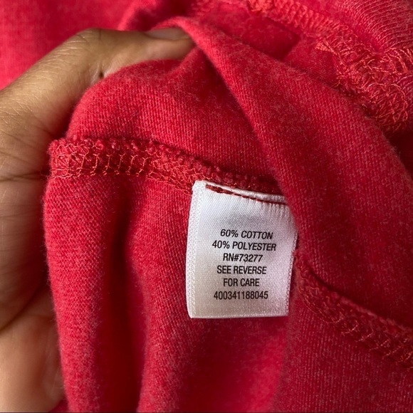 Croft & Barrow Red 1/4 Zip Mens Pullover Sweater L - Picture 7 of 7